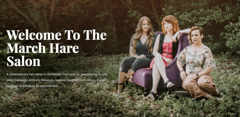 Welcome to the March Hare Salon in Fairhope, AL mobile image